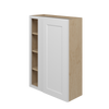 NORFOLK Assembled 30 in. W x 42 in. H x 12 in. D Plywood Blind Wall Corner Cabinet in Painted White | Kunal Kitchens