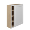 NORFOLK Assembled 36 in. W x 42 in. H x 12 in. D Plywood Blind Wall Corner Cabinet in Painted White | Kunal Kitchens