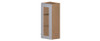 NORFOLK Assembled 15 in. W x 36 in. H x 12 in. D Plywood Frosted Glass Door Wall Cabinet in Painted White | Kunal Kitchens