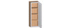 NORFOLK Assembled 15 in. W x 42 in. H x 12 in. D Plywood Frosted Glass Door Wall Cabinet in Painted White | Kunal Kitchens