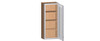 NORFOLK Assembled 18 in. W x 42 in. H x 12 in. D Plywood Frosted Glass Door Wall Cabinet in Painted White | Kunal Kitchens