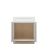 NORFOLK Assembled 27 in. W x 34.5 in. H x 24 in. D Plywood Sink Base Cabinet in Painted White | Kunal Kitchens