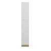 NORFOLK Assembled 15 in. W x 90 in. H x 24 in. D Plywood Tall Cabinet w/(2) Roll-out Trays in Painted White | Kunal Kitchens