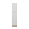 NORFOLK Assembled 18 in. W x 84 in. H x 24 in. D Plywood Tall Cabinet w/(4) Roll-out Trays in Painted White | Kunal Kitchens