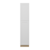 NORFOLK Assembled 18 in. W x 90 in. H x 24 in. D Plywood Tall Cabinet w/(3) Roll-out Trays in Painted White | Kunal Kitchens