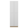 NORFOLK Assembled 30 in. W x 96 in. H x 24 in. D Plywood Tall Cabinet w/(2) Roll-out Trays in Painted White | Kunal Kitchens