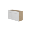 NORFOLK Assembled 30 in. W x 18 in. H x 12 in. D Plywood Wall Cabinet in Painted White | Kunal Kitchens