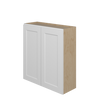 NORFOLK Assembled 33 in. W x 36 in. H x 12 in. D Plywood Wall Cabinet in Painted White | Kunal Kitchens