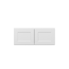 NORFOLK Assembled 36 in. W x 15 in. H x 24 in. D Plywood Wall Cabinet in Painted White | Kunal Kitchens