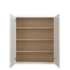NORFOLK Assembled 36 in. W x 42 in. H x 12 in. D Plywood Wall Cabinet in Painted White | Kunal Kitchens