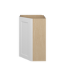 NORFOLK Assembled 24 in. W x 30 in. H x 12 in. D Plywood Diagonal Corner Wall Cabinet in Painted White | Kunal Kitchens