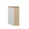 NORFOLK Assembled 24 in. W x 36 in. H x 12 in. D Plywood Diagonal Corner Wall Cabinet in Painted White | Kunal Kitchens