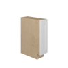 NORFOLK Ready to Assemble 9 in. W x 34.5 in. H x 24 in. D Plywood Base Cabinet Full Height Door(s) in Painted White | Kunal Kitchens