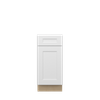 NORFOLK Ready to Assemble 15 in. W x 34.5 in. H x 24 in. D Plywood Base Cabinet w/(1) Roll-out Tray in Painted White | Kunal Kitchens