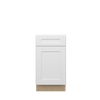 NORFOLK Ready to Assemble 18 in. W x 34.5 in. H x 24 in. D Plywood Base Cabinet in Painted White | Kunal Kitchens