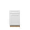 NORFOLK Ready to Assemble 21 in. W x 34.5 in. H x 24 in. D Plywood Base Cabinet w/(2) Roll-out Trays in Painted White | Kunal Kitchens