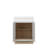 NORFOLK Ready to Assemble 24 in. W x 34.5 in. H x 24 in. D Plywood Base Cabinet in Painted White | Kunal Kitchens