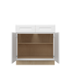 NORFOLK Ready to Assemble 33 in. W x 34.5 in. H x 24 in. D Plywood Base Cabinet in Painted White | Kunal Kitchens