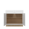 NORFOLK Ready to Assemble 36 in. W x 34.5 in. H x 24 in. D Plywood Base Cabinet in Painted White | Kunal Kitchens