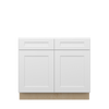 NORFOLK Ready to Assemble 39 in. W x 34.5 in. H x 24 in. D Plywood Base Cabinet in Painted White | Kunal Kitchens