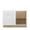 NORFOLK Ready to Assemble 48 in. W x 34.5 in. H x 24 in. D Plywood Blind Base Corner Cabinet Right in Painted White | Kunal Kitchens