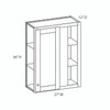 NORFOLK Ready to Assemble 27 in. W x 36 in. H x 12 in. D Plywood Blind Wall Corner Cabinet in Painted White | Kunal Kitchens