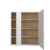 NORFOLK Ready to Assemble 36 in. W x 42 in. H x 12 in. D Plywood Blind Wall Corner Cabinet in Painted White | Kunal Kitchens
