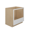 NORFOLK Ready to Assemble 33 in. W x 34.5 in. H x 24 in. D Plywood Oven Base Cabinet in Painted White | Kunal Kitchens