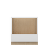 NORFOLK Ready to Assemble 33 in. W x 34.5 in. H x 24 in. D Plywood Oven Base Cabinet in Painted White | Kunal Kitchens