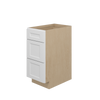 NORFOLK Ready to Assemble 15 in. W x 34.5 in. H x 24 in. D Plywood Drawer Base Cabinet in Painted White | Kunal Kitchens
