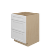NORFOLK Ready to Assemble 24 in. W x 34.5 in. H x 24 in. D Plywood Drawer Base Cabinet in Painted White | Kunal Kitchens