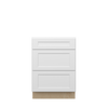 NORFOLK Ready to Assemble 24 in. W x 34.5 in. H x 24 in. D Plywood Drawer Base Cabinet in Painted White | Kunal Kitchens