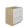 NORFOLK Ready to Assemble 30 in. W x 34.5 in. H x 24 in. D Plywood Drawer Base Cabinet in Painted White | Kunal Kitchens