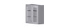 NORFOLK Ready to Assemble 30 in. W x 30 in. H x 12 in. D Plywood Glass Door Wall Cabinet w/ Finished Interior in Painted White | Kunal Kitchens