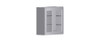NORFOLK Ready to Assemble 30 in. W x 30 in. H x 12 in. D Plywood Glass Door Wall Cabinet w/ Finished Interior in Painted White | Kunal Kitchens