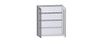 NORFOLK Ready to Assemble 36 in. W x 42 in. H x 12 in. D Plywood Glass Door Wall Cabinet w/ Finished Interior in Painted White | Kunal Kitchens