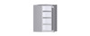 NORFOLK Ready to Assemble 27 in. W x 42 in. H x 15 in. D Plywood Glass Door Diagonal Corner Wall Cabinet w/ Finished Interior in Painted White | Kunal Kitchens