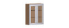 NORFOLK Ready to Assemble 30 in. W x 36 in. H x 12 in. D Plywood Frosted Glass Door Wall Cabinet in Painted White | Kunal Kitchens