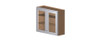 NORFOLK Ready to Assemble 36 in. W x 30 in. H x 12 in. D Plywood Frosted Glass Door Wall Cabinet in Painted White | Kunal Kitchens