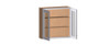 NORFOLK Ready to Assemble 36 in. W x 36 in. H x 12 in. D Plywood Frosted Glass Door Wall Cabinet in Painted White | Kunal Kitchens