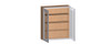 NORFOLK Ready to Assemble 36 in. W x 42 in. H x 12 in. D Plywood Frosted Glass Door Wall Cabinet in Painted White | Kunal Kitchens
