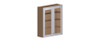 NORFOLK Ready to Assemble 36 in. W x 42 in. H x 12 in. D Plywood Frosted Glass Door Wall Cabinet in Painted White | Kunal Kitchens