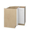 NORFOLK Ready to Assemble 36 in. W x 34.5 in. H x 24 in. D Plywood Lazy Susan Base Corner Cabinet Left in Painted White