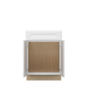 NORFOLK Ready to Assemble 24 in. W x 34.5 in. H x 24 in. D Plywood Sink Base Cabinet in Painted White | Kunal Kitchens