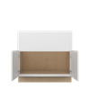 NORFOLK Ready to Assemble 36 in. W x 34.5 in. H x 24 in. D Plywood Farm Sink Base Cabinet in Painted White | Kunal Kitchens