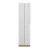 NORFOLK Ready to Assemble 24 in. W x 90 in. H x 24 in. D Plywood Tall Cabinet w/(2) Roll-out Trays in Painted White | Kunal Kitchens