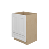 NORFOLK Ready to Assemble 24 in. W x 34.5 in. H x 21 in. D Plywood Vanity Cabinet w/Bottom Drawer in Painted White | Kunal Kitchens