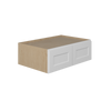 NORFOLK Ready to Assemble 36 in. W x 12 in. H x 24 in. D Plywood Wall Cabinet in Painted White | Kunal Kitchens