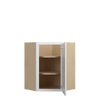 NORFOLK Ready to Assemble 24 in. W x 30 in. H x 12 in. D Plywood Diagonal Corner Wall Cabinet in Painted White | Kunal Kitchens