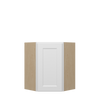 NORFOLK Ready to Assemble 24 in. W x 30 in. H x 12 in. D Plywood Diagonal Corner Wall Cabinet in Painted White | Kunal Kitchens